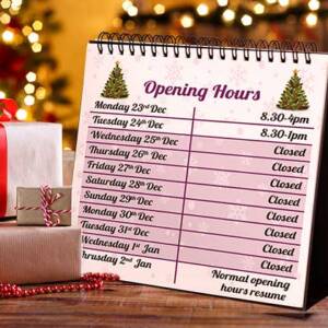 Christmas Opening Hours